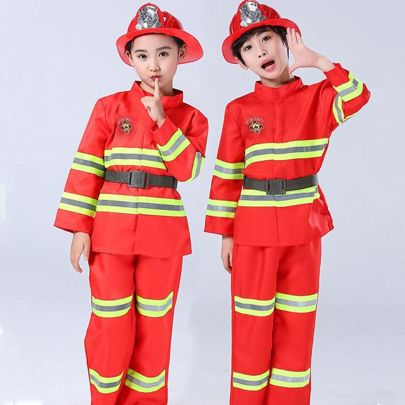 Fireman Sam Kids Halloween Christmas Cosplay Costumes for Girl Boy Carnival Party Fancy Suit Kids Firefighter uniform suit Halloween costumes Christmas costumes anime cos stage per 0