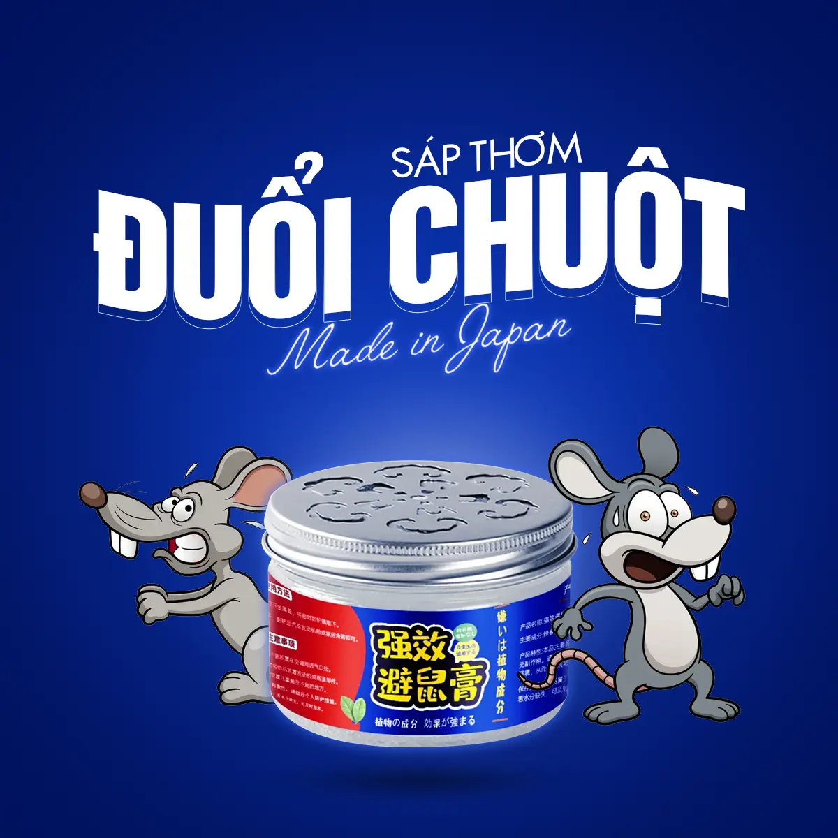 Sáp đuổi chuột cấp tốc Nhật Bản hiệu quả cao, an toàn với người và vật nuôi Nhang