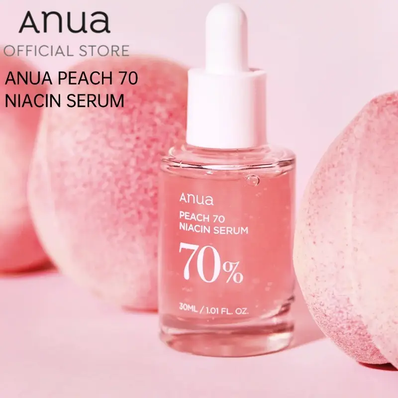 [Ships within 48 hours][100% ORIGINAL]Anua Peach 70 Niacin Serum Acne Remover Whitening Moisturizer Brightening Skin Facial Serum 30ML