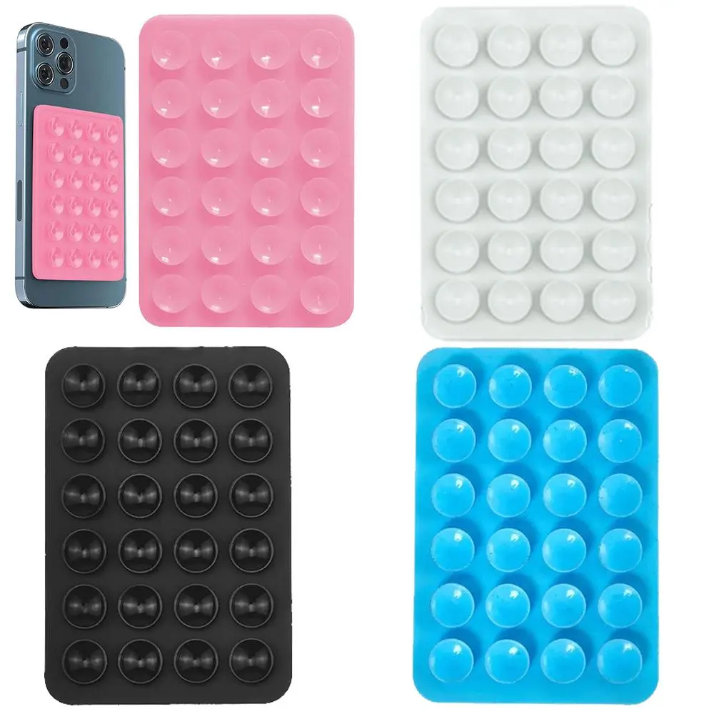 Silicone Suction Cup Phone Holder, Multi-functional Mobile Phone Back Adhesive Holder Pad, Phone Accessories for Home & Office