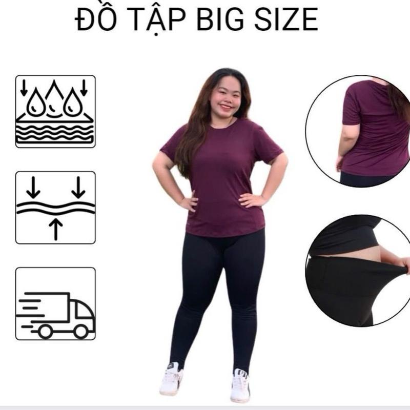 CÓ BIGSIZE 90KG SET QUẦN DÀI ÁO THUN FORM RỘNG BIGSIZE CO DÃN THẤM HÚT MỒ HÔI 7 MÀU