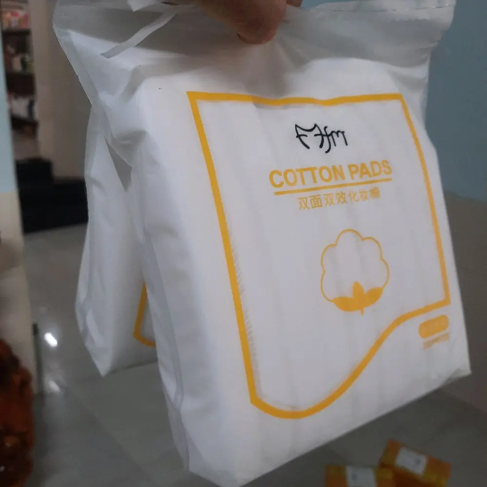 Bông Rửa Trang Điểm Cotton Cao Cấp - Chất Liệu Không Xù Lông & Độ Thấm Hút Tốt