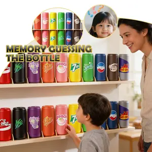 1SET Permainan tebak warna botol Mengembangkan pemikiran logis dan kemampuan praktik Permainan Tantangan Mencocokkan Minuman