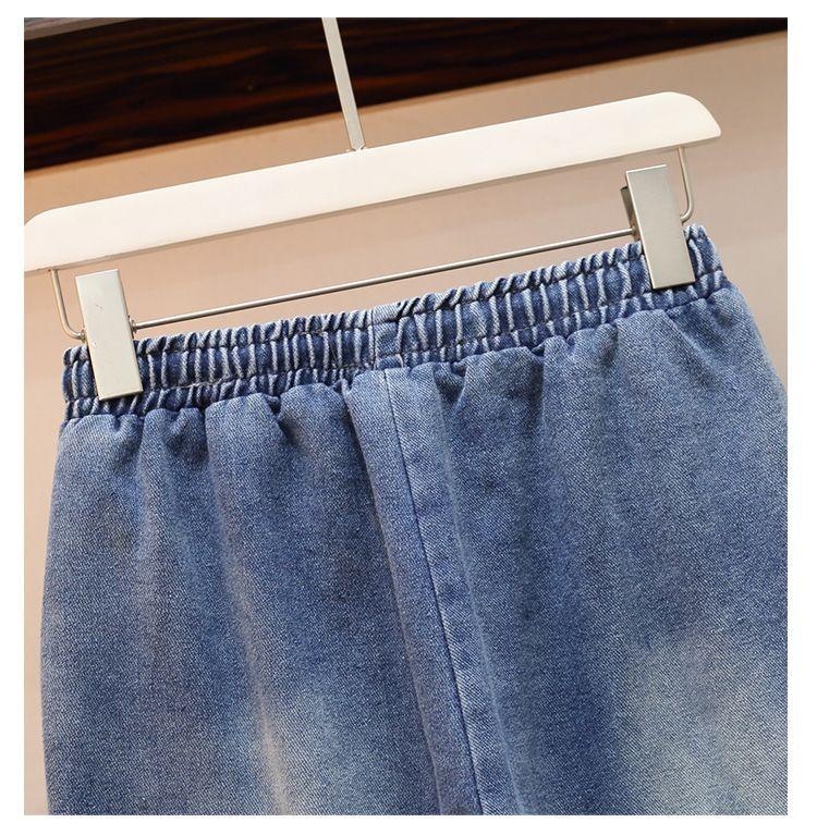 Product Introduction of Bộ Đồ Hai Mảnh Denim, Thời Trang Mùa Hè, Quần Dài Co Giãn, Áo Khoác Có Mũ Trùm Đầu, Ống Rộng Của Phụ Nữ, Phong Cách Hàn Quốc, Dáng Rộng Rãi Và Bó Sát, Thời Trang Women Top 20