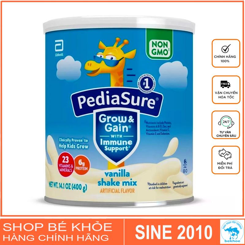  Sữa Pediasure Grow and Gain  Hươu cao cổ 400gr Cho Bé 