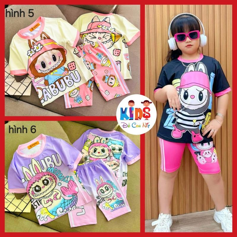 (12-23 ký) Bộ ngố siêu dễ thương thun lạnh Ann's Kids cho bé gái - Đồ bộ trẻ em Cotton 0