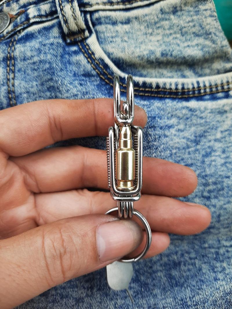 Product Introduction of Móc khóa thủ công bẽ từ que inox 304 3
