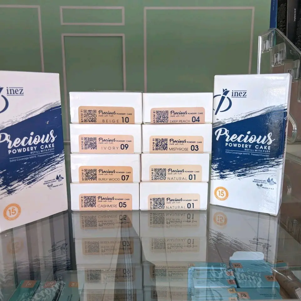 Bedak INEZ Refill Precious powdery cake/100% original