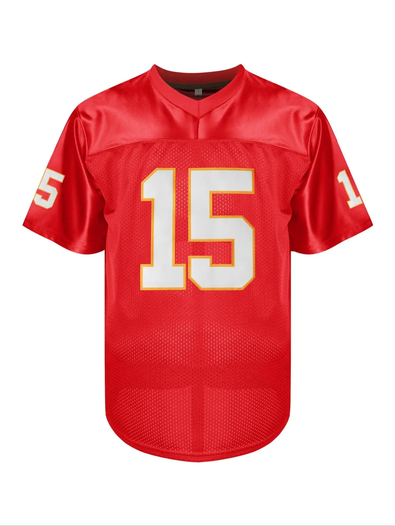 Men's Letter & Number Embroidery Breathable Football Jersey, Loose Casual Comfy American Football Top for Daily Wear, Sports Top for Summer