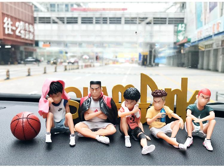 Product Introduction of Car Telephone Number Plate Interior Anime Decoration SLAM DUNK Hanamichi Sakuragi Action Figure Ornament Auto Accessories Gifts 0