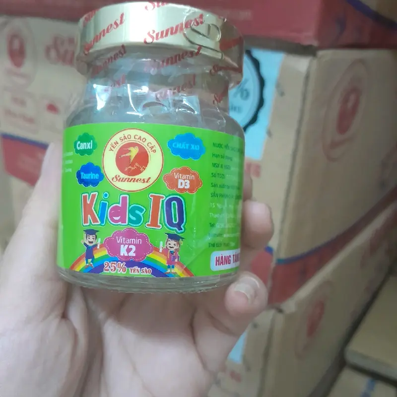 Combo 10 Lọ kid IQ 25% yến bổ dưỡng cho bé date mới, hổ trợ sức khỏe. bổ sung  Vitamin và Men Vi Sinh 1