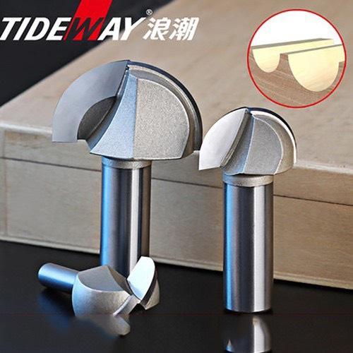 Mũi phay alu soi gỗ CNC quả đào tròn lưỡi phay rãnh dao cầu TIDEWAY cốt bé 6,3mm chuyên dùng cho máy soi gỗ, máy CNC