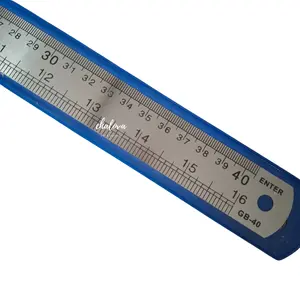 [PCS] PENGGARIS BESI ENTER 40 CM / PENGGARIS PANJANG / STAINLESS STEEL RULER / PENGGARIS BAJA / GARISAN BESI