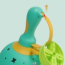 Product Introduction of Fullware Garden Outdoor Toys Games Kids Toddlers Children Age 3-5 8-12, Flying Disc Launcher & Capture Toys, 2 Pack & 12 Discs, Family & Party games, Dog Cat Toys - Gift for Boys Girls(Green+Green) 4