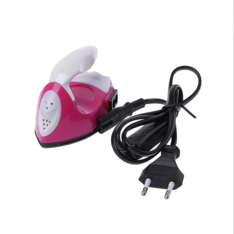 Setrika Mini Seterika Kering Baju Pakaian Celana Mini Dry Iron Quick Heat Listrik Ukuran Kecil Micro Travel 300 Watt Colokan Indo High Quality Alat Elektronik Rumah Tangga Portable Merapikan Pakaian Multifungsi Kabel 4