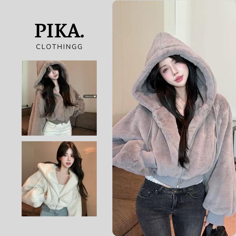 [Hàng Quảng Châu Loại 1] Áo Khoác Lông Thỏ Trần Trám  Cao Cấp MÃ ÁO LÔNG THỎ