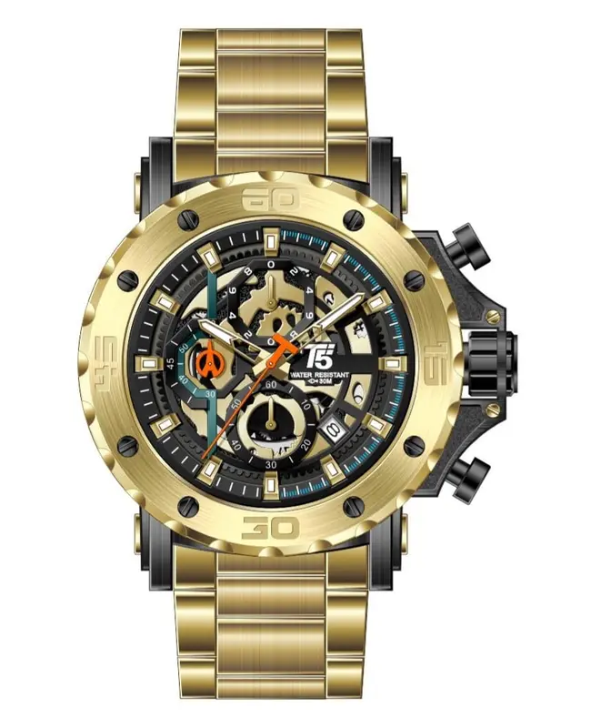 TimelessCorp - Jam Tangan Pria Cowok T5 H 3723G Analog Original 2