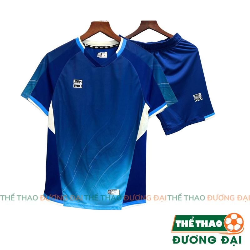 Quần Áo Bóng Đá Không Logo Riki Gunn Bích Thun Mè Cao Cấp Thoáng Khí Thể Thao Đương Đại