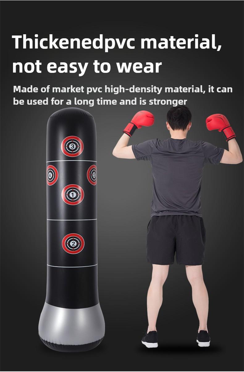Product Introduction of Heavy-Duty Inflatable Punching Bag & Stress Relief Stand - Adult & Kids Fitness Bobble Head, Boxing Pillar for Exercise & Fun! 6