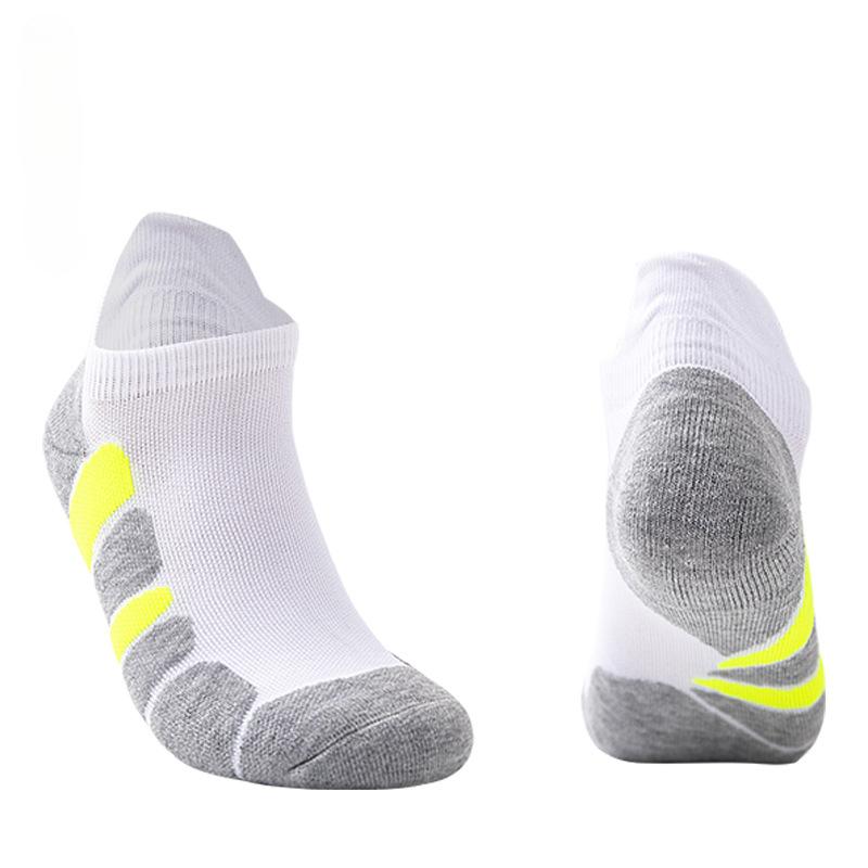 Fashionable color blocking thick sole anti slip and odor proof low cut sports socks, outdoor sports socks, sweat absorbing basketball socks, running fitness socks 7