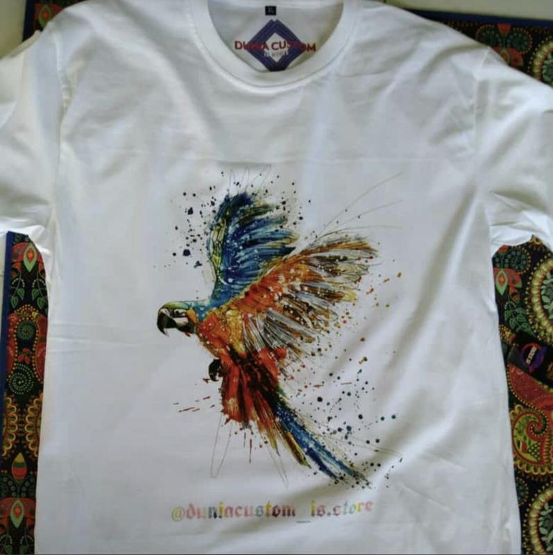 kaos sablon foto atau tulisan sendiri lengan panjang pria wanita Baju Distro katun Combed 24s Tshirt Dewasa Polos Kata 4