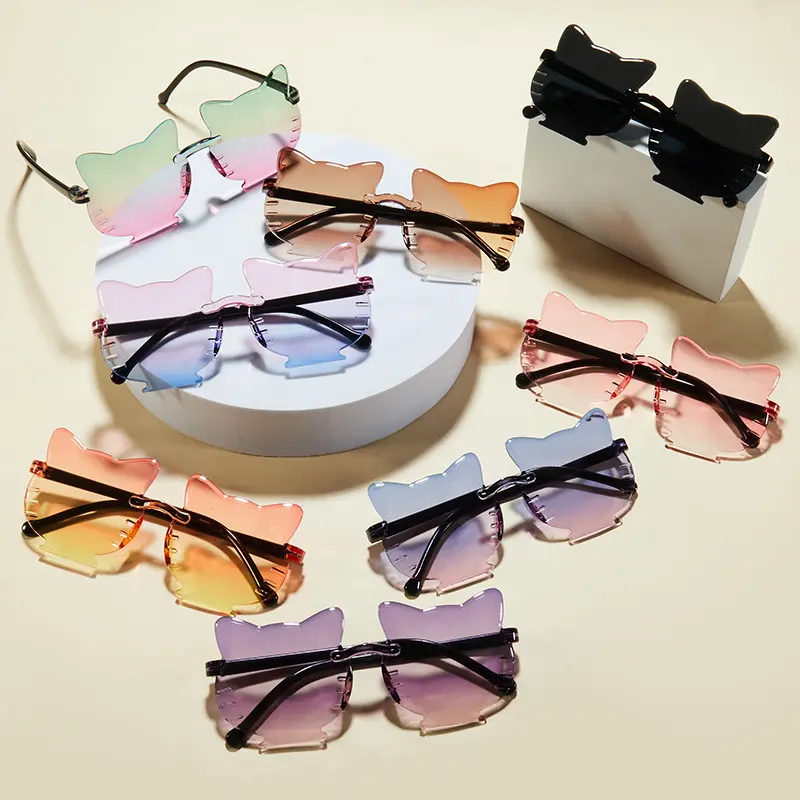 Cross-border new sunglasses children's sunglasses fashion personality high-end trend sunglasses men and women cute street sunshades