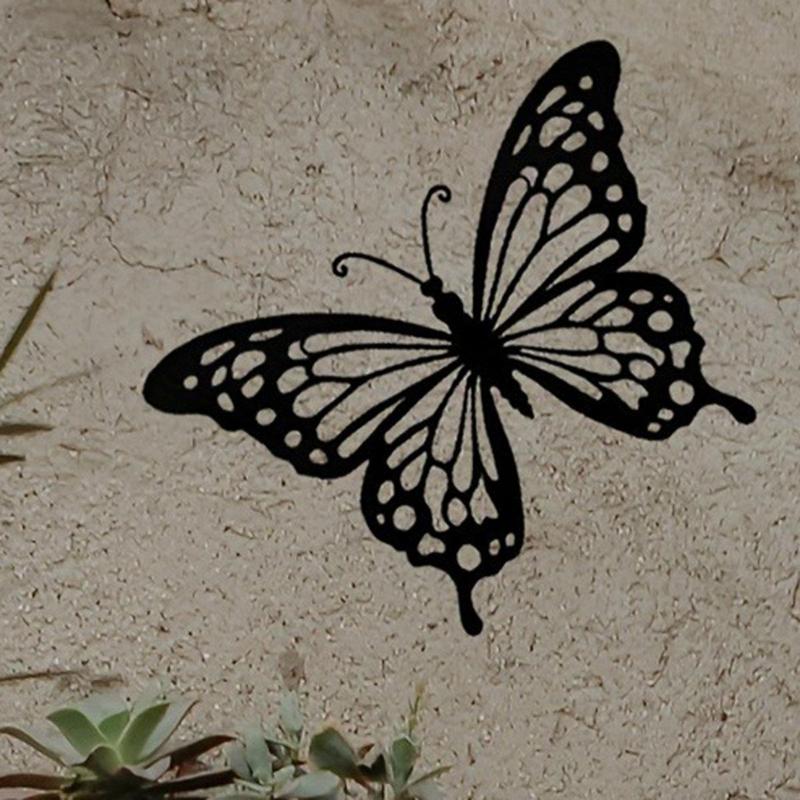 Butterfly Design Wall Art, 1 Count Iron Wall Decor, Wall Hanging Decor for Home Living Room Bedroom Garden Yard, Home Decor 7