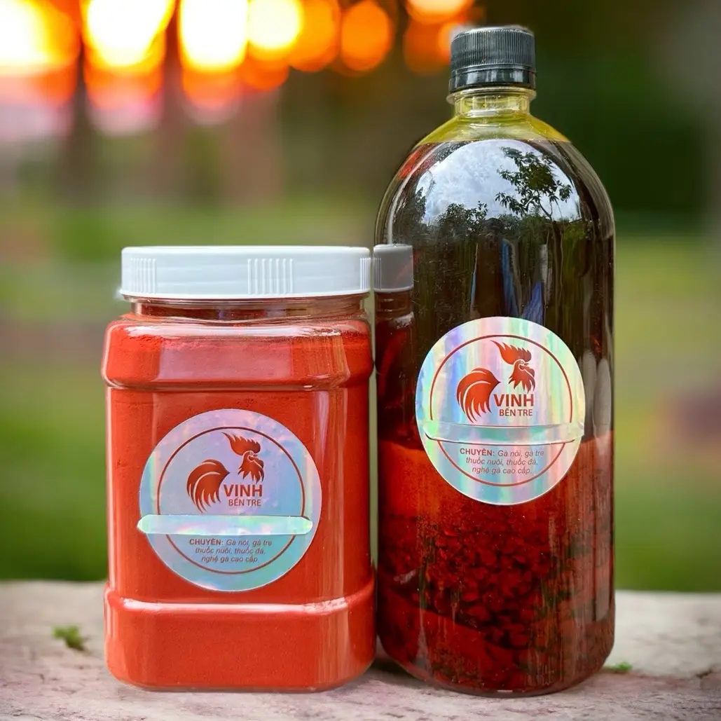 Combo Nghệ bột 0.5kg và Nghệ ngâm 1Lit cho Gà (tặng 2 cọ)