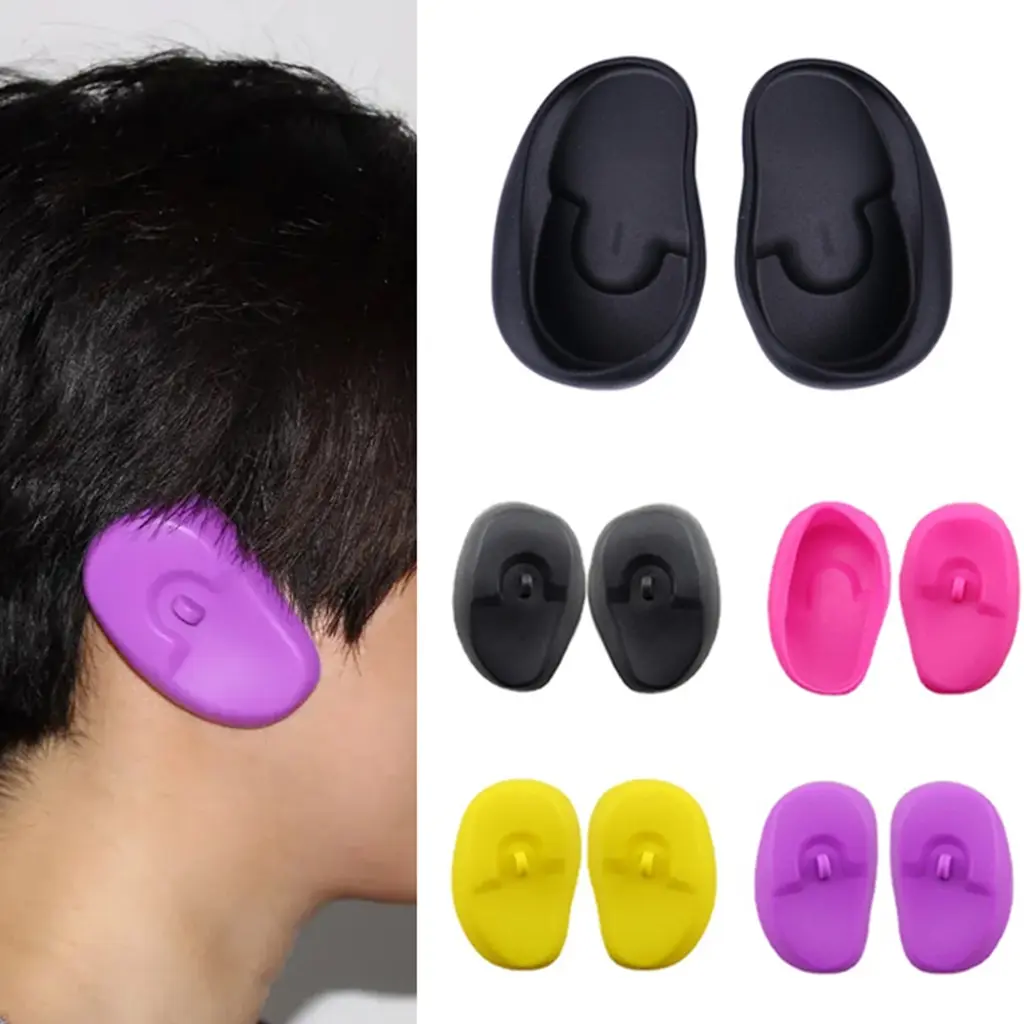 ✪ 2pcs Effective Silicone Ear Covers for Bathing Keep Your Ears Moisture Free