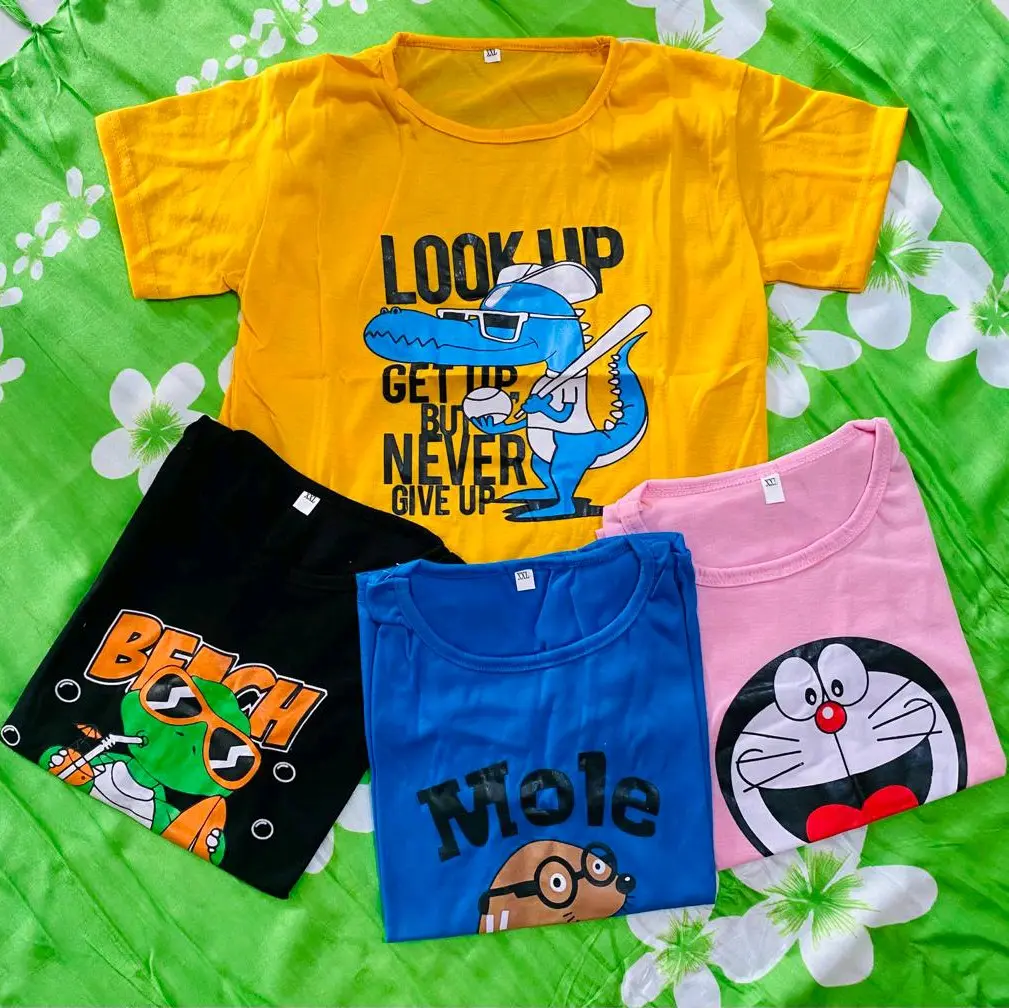 KAOS ATASAN ANAK-ANAK CEWEK COWOK PAKET HEMAT 3 PCS
