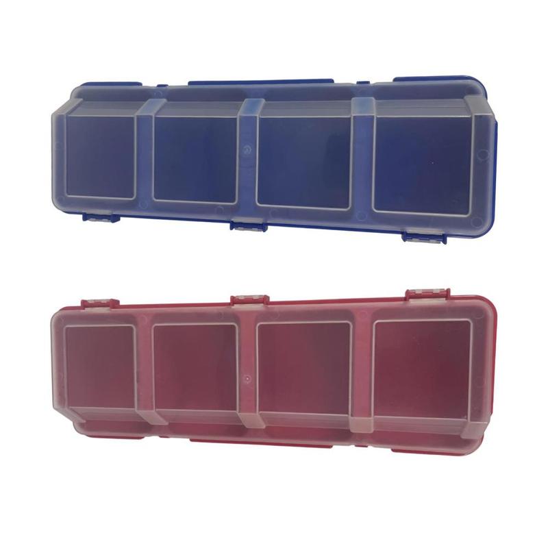 Hardware Organizer Box Small Parts Organizer with Lid 4 Compartments Tool Box for Screws Nuts Nails Accessories Garage Tools 1