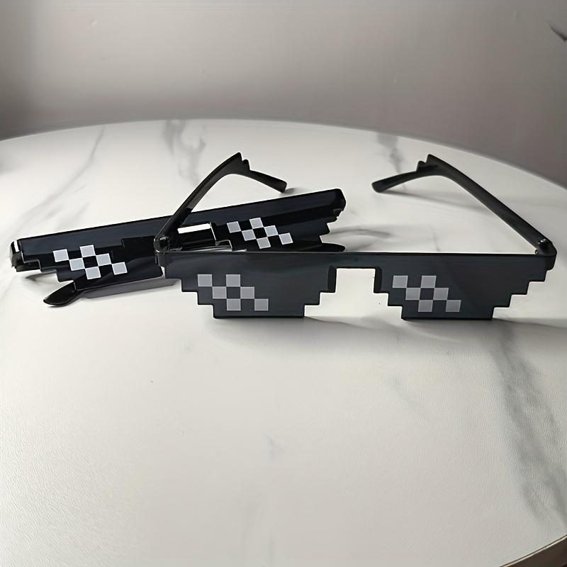 Product Introduction of Women's Fashion Mosaic Black Cat Eyeglasses, Y2K Hip Hop Sunshade, Plastic Frame, Anti-Reflective Lens, Casual Decorative Eyewear 11