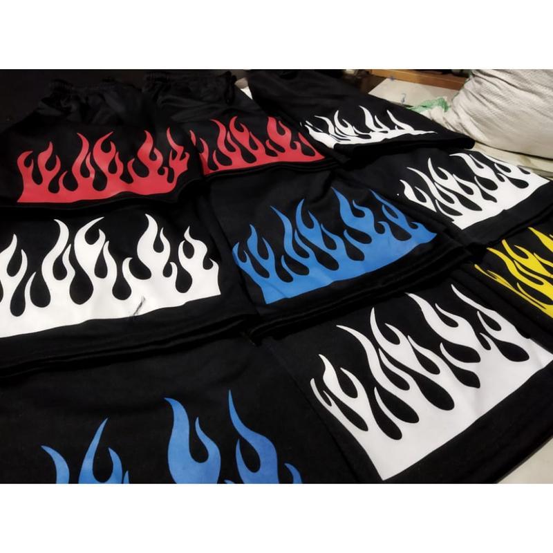 Product Introduction of Celana Pendek Motif Api Dewasa dan Anak | Celana Pendek Viral Shorts Surfing Pria Katun Distro Santai Wanita Boxer 3