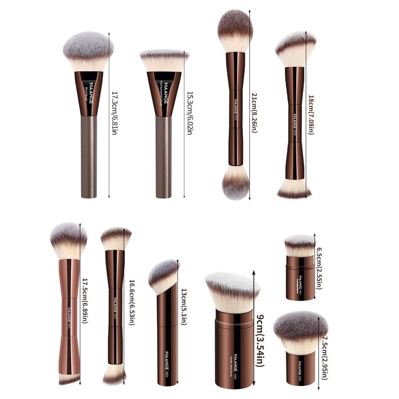 Product Introduction of Professional Makeup Brush Set with Zipper Bag, 10pcs/set Makeup Brush with Soft Bristles, Multifunctional Makeup Tool for Women & Girls, Brushes for Makeup 1