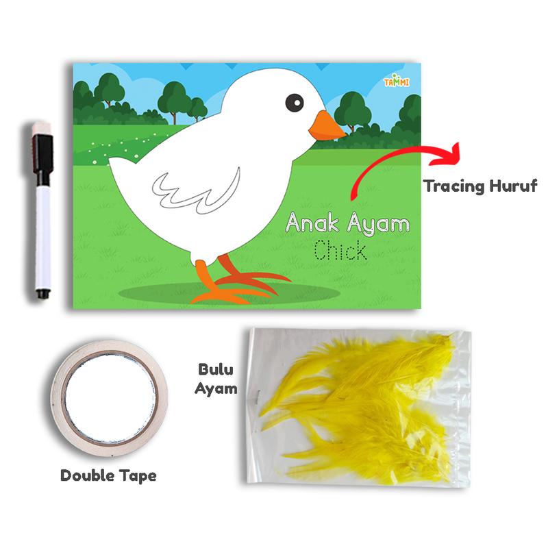 Tammi Sensory Play / Activity Worksheet Menempel Tekstur pada Gambar Anak Belajar 4