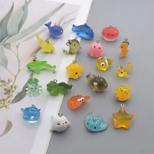 1 Pcs Charm Akrilik - SEA CREATURES HEWAN LAUT IKAN PAUS DOPLHIN