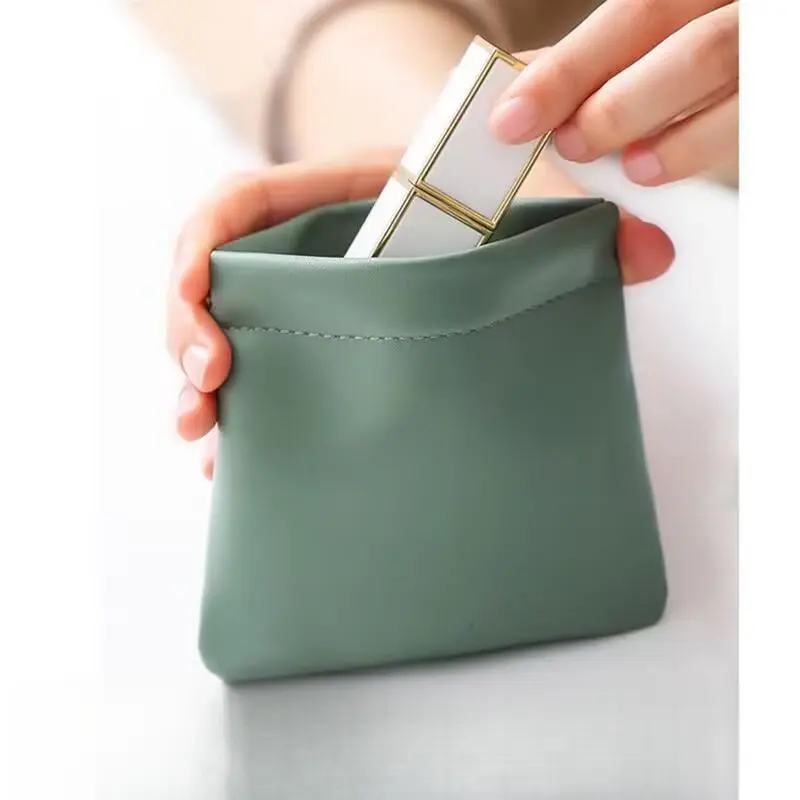 Multi Functional Shrapnel Makeup Bag For Women With Automatic Closure, Change, Lipstick Data Cable Storage Bag, Travel Minimalist Storage Bag