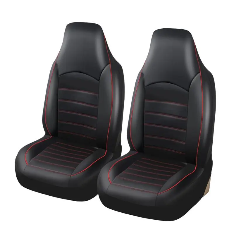 PU Leather Car Front Seat Cover, 2 Set Universal Car Front Seat Protector For 2 Front Seats, Car Interior Accessories For Most Car