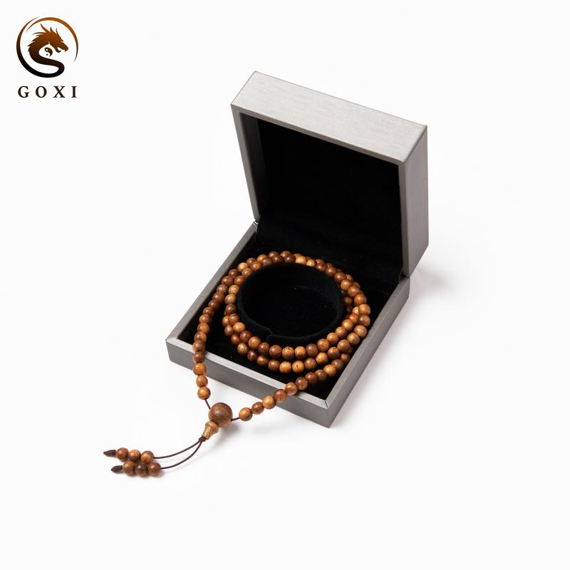 Tràng vòng tay gỗ trầm hương tốc cao cấp GOXI chính hãng, dây tràng trầm tốc 108 hạt phong thủy may mắn, Phụ Kiện sang trọng 3
