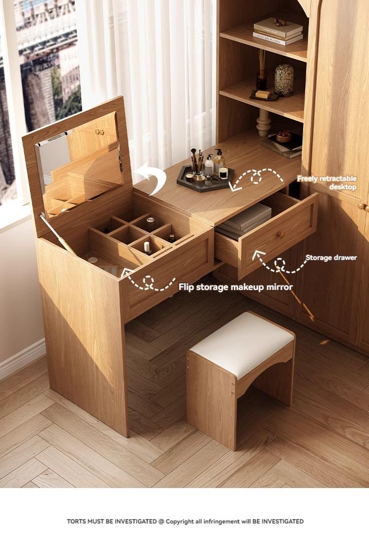 Product Introduction of [showroom] Modern simple retro a door to the top of the wardrobe home bedroom small flat door storage locker large wardrobe 31