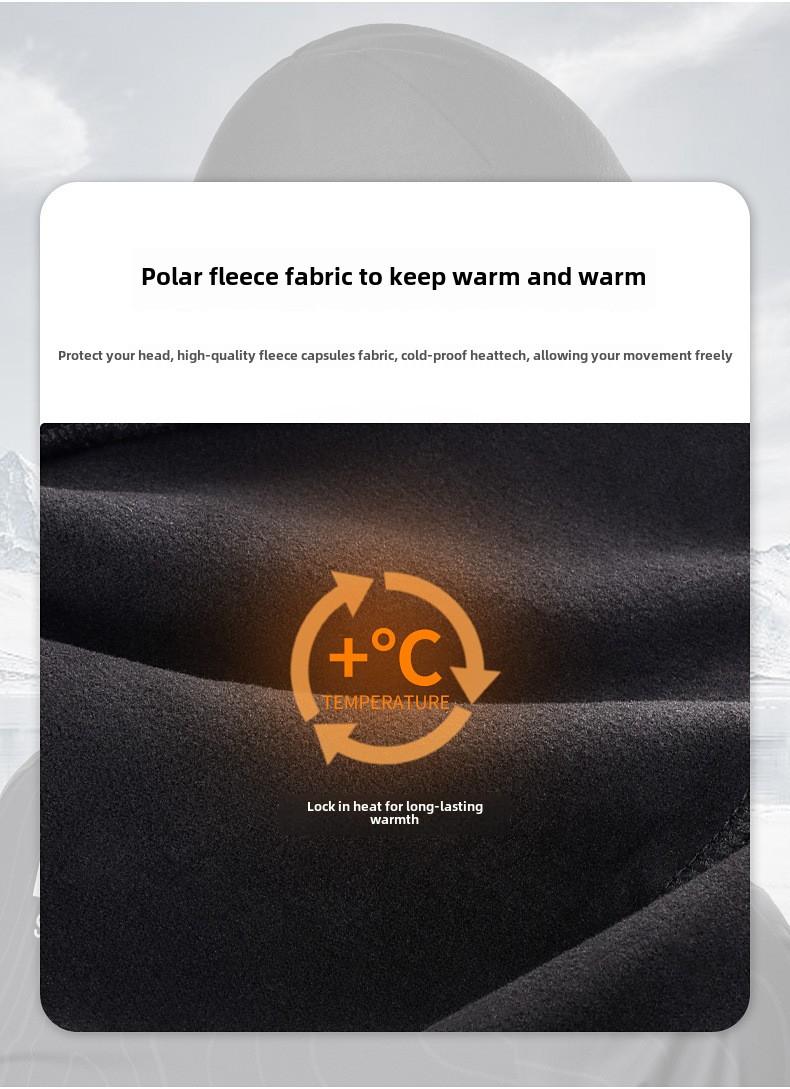 Product Introduction of Warm Riding Cap Outdoor Bicycle Wind-Proof and Cold Protection Polar Fleece Sports Cap Winter Hat 2
