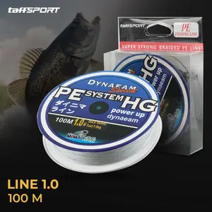 Senar Pancing Super PE Power Up Braid Line 0.2 0.4 0.6 0.8 1.0 Panjang 100 Meter Kuat Murah TaffSPORT DYNAEAM FM10