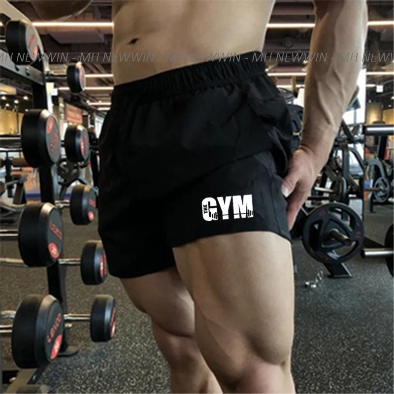 QUẦN ĐÙI THỂ THAO NAM - IN LOGO GYM - CHẤT THUN MÈ - SIZE 45-100KG 5