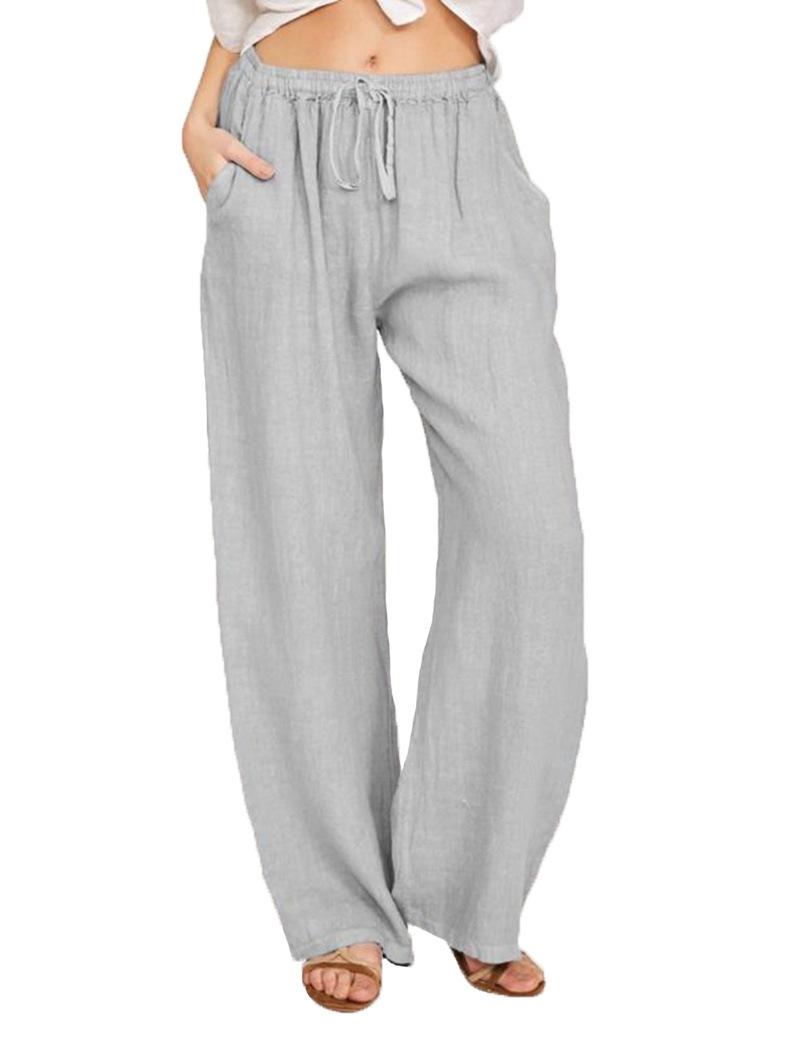 Product Introduction of Rib Flares, Crotchless Pantfashion Women's Clothingfashion Women's Women's New plus Size Loose Cotton Linen Women's Casual Pants Comfort Fabric Womenswear Bottoms Customized Evening Gorgeous Overall 23