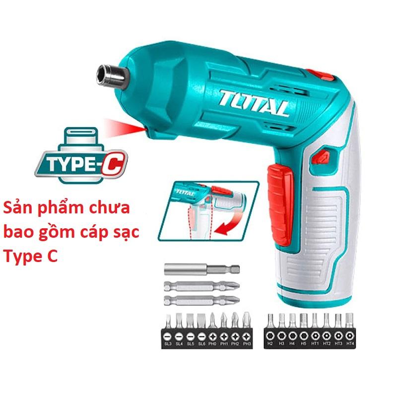  TOTAL Máy siết vít dùng pin 4V TSDLI0442 