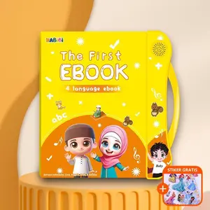 E-book Buku Audio Edukatif Anak 3+ - 4 Bahasa & 30+ Lagu! Belajar Pelafalan Inggris, Pengenalan Benda - Hadiah Interaktif