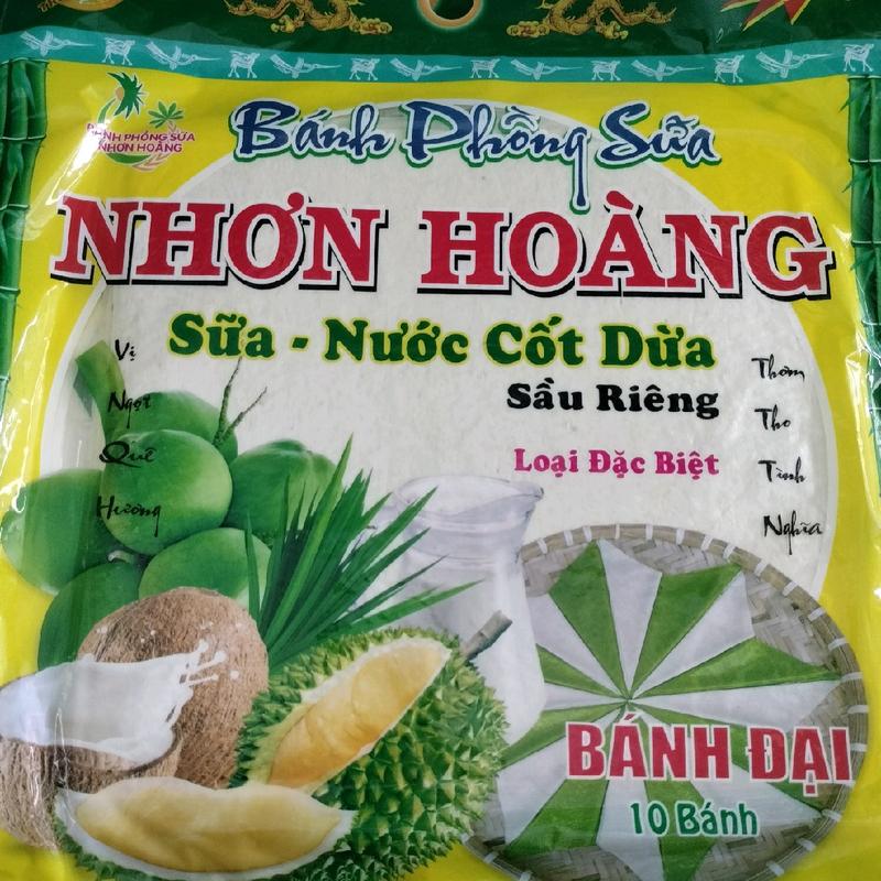 3 túi bánh tráng sữa (2 sầu riêng,1 lá dứa) mỗi túi 10 bánh  trọng lượng 400g_450g Food