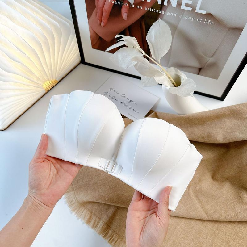 Product Introduction of Underwear, women's, front buckle, no straps, push-up, no-trace, seamless, wrapped chest, bra, non-slip, breathable and comfortable, no bunching, comfortable, suitable for spring, summer, autumn winter, very beautiful 30