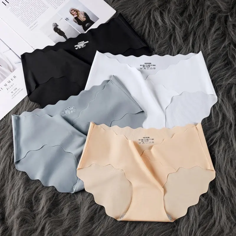 Quần Lót Mẹ Bầu Không Đường Viền Thiết Kế Cạp Chéo Chất Lụa Băng Su Đúc Mát Mịn