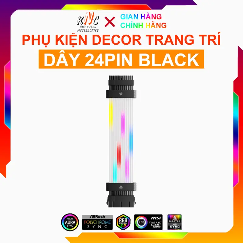 Dây Nguồn Nối Dài Coolmoon ME210 Led ARGB Hiệu Ứng Sao Băng Như Lian Li Đồng Bộ Mainboard 5